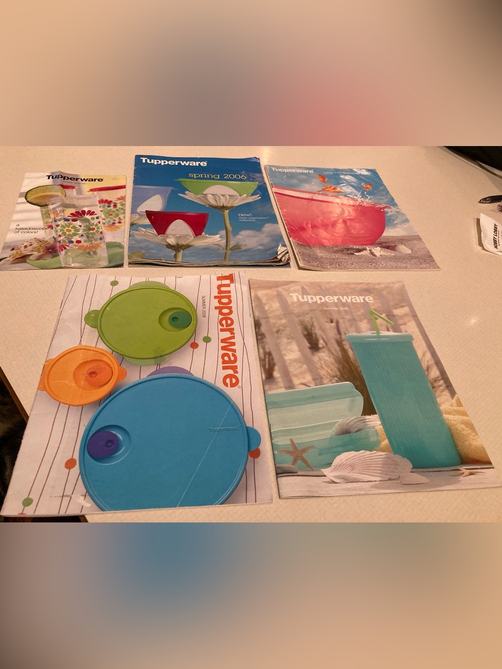Tupperware vintage catalogs
